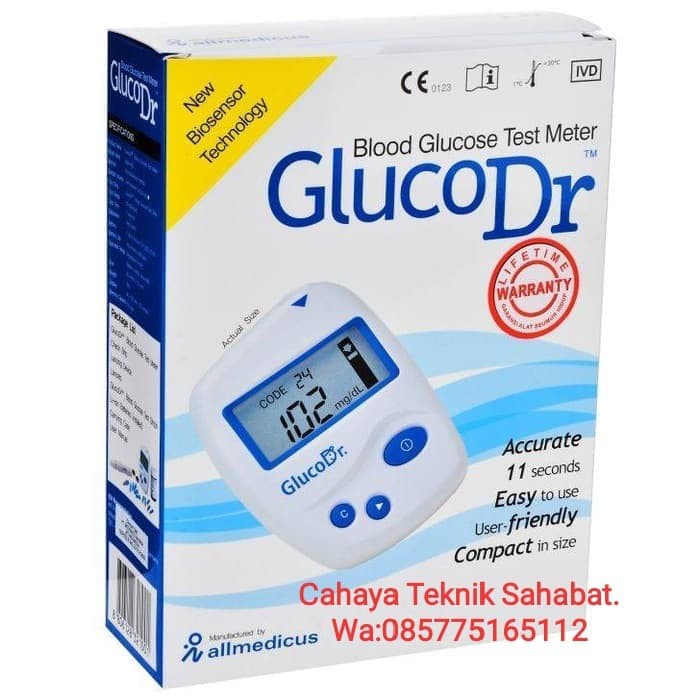 Alat Gluco Dr Bio sensor + Strip Isi 25