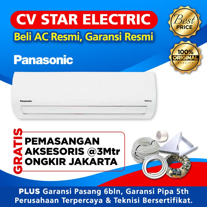 Ac Panasonic 1 2 Pk Cs Cu Rs5ukp Standard Inverter Pasang Indonesia