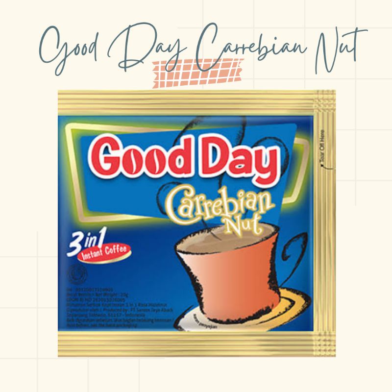 

Good Day Carrebian Nut 20 gr (sachet) MAX ORDER 30 PCS/SACHET