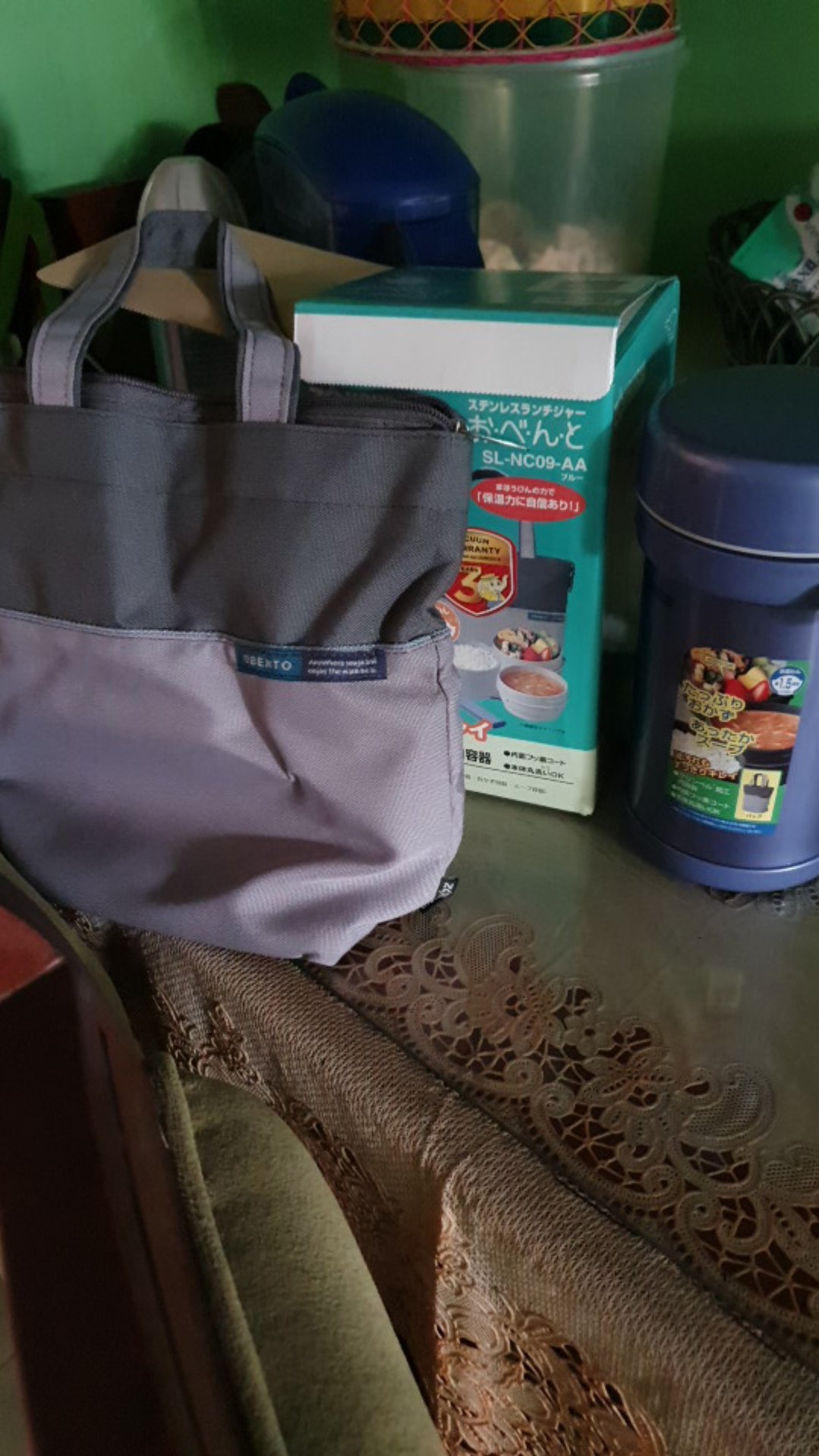 Zojirushi Lunch Jar Set Tempat Makan  [3 Susun]