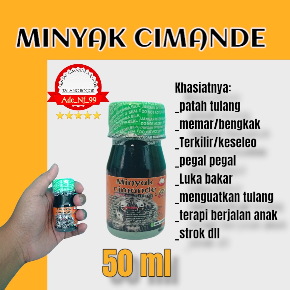 Minyak Cimande Asli Talang bogor obat patah tulang/retak, obat luka bakar asli talang Bogor.