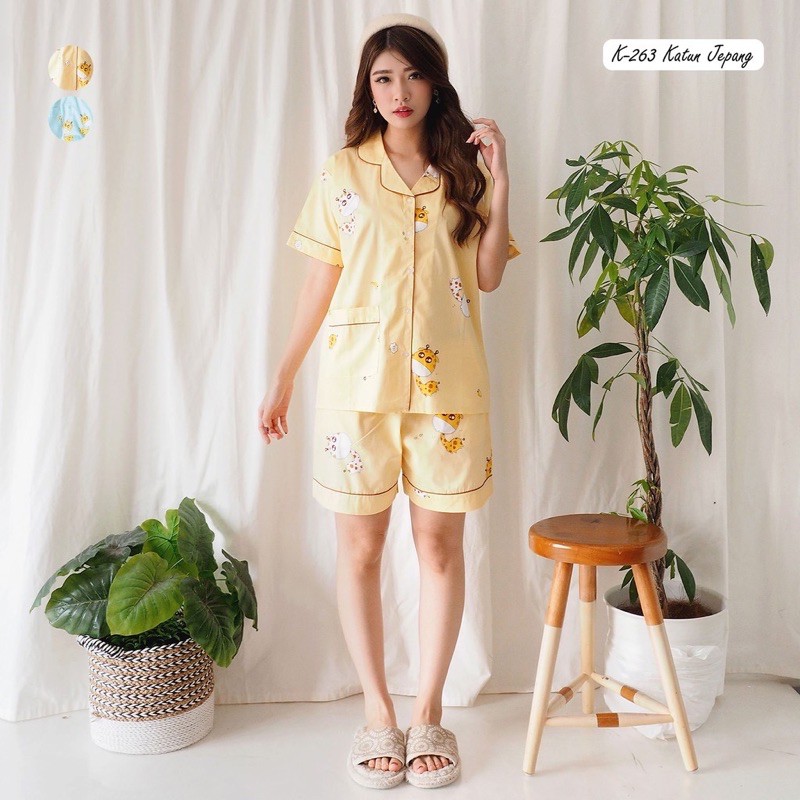 Baju Tidur Piyama Katun Jepang K-263