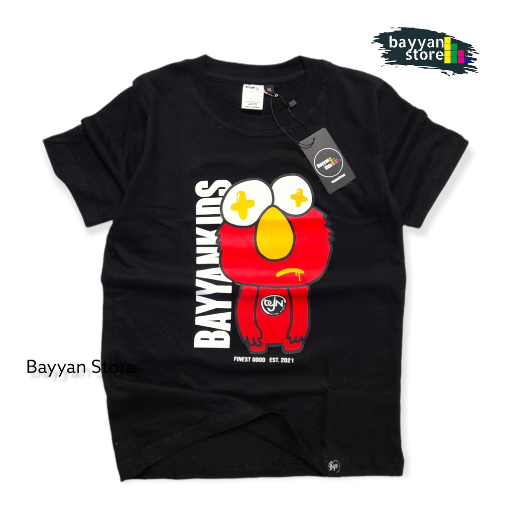 Bayyan Kaos Distro Anak Laki Laki Umur 1-12 Tahun Kaos Lengan Pendek Bahan Cotton