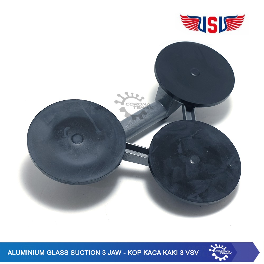 Kop Kaca Aluminium Kaki 3 VSV - Suction Cup - Aluminium Glass Suction