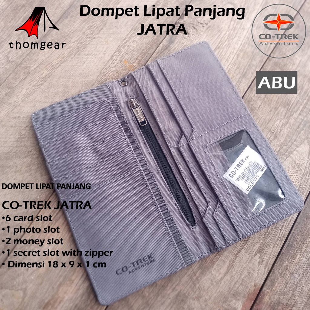 Thomgear Dompet Lipat Panjang Outdoor Cotrek Jatra Forest Equator Tali Dompet