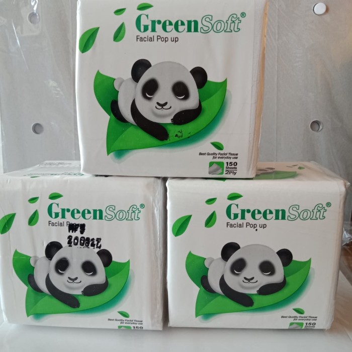 Green Soft Facial Tissue Pop Up 150s/Tissue/Facial Tissue/Tissue Wajah