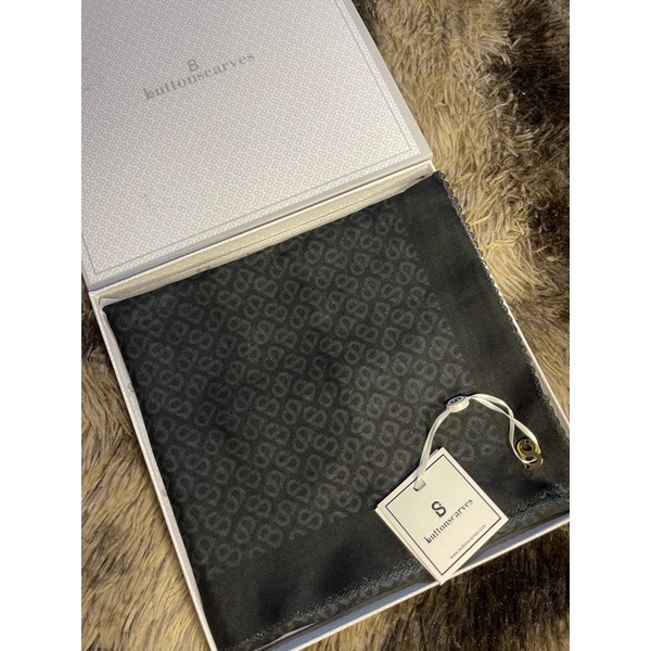 Tapis voal Black Buttonscarves NEW