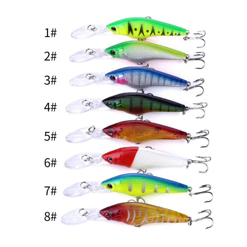 HENGJIA 1pcs 6.6g Floating Minnow Umpan Pancing Swimbait Bass Ikan Fishing Lure Wobbler Hard Bait Topwater Fishing Tackle