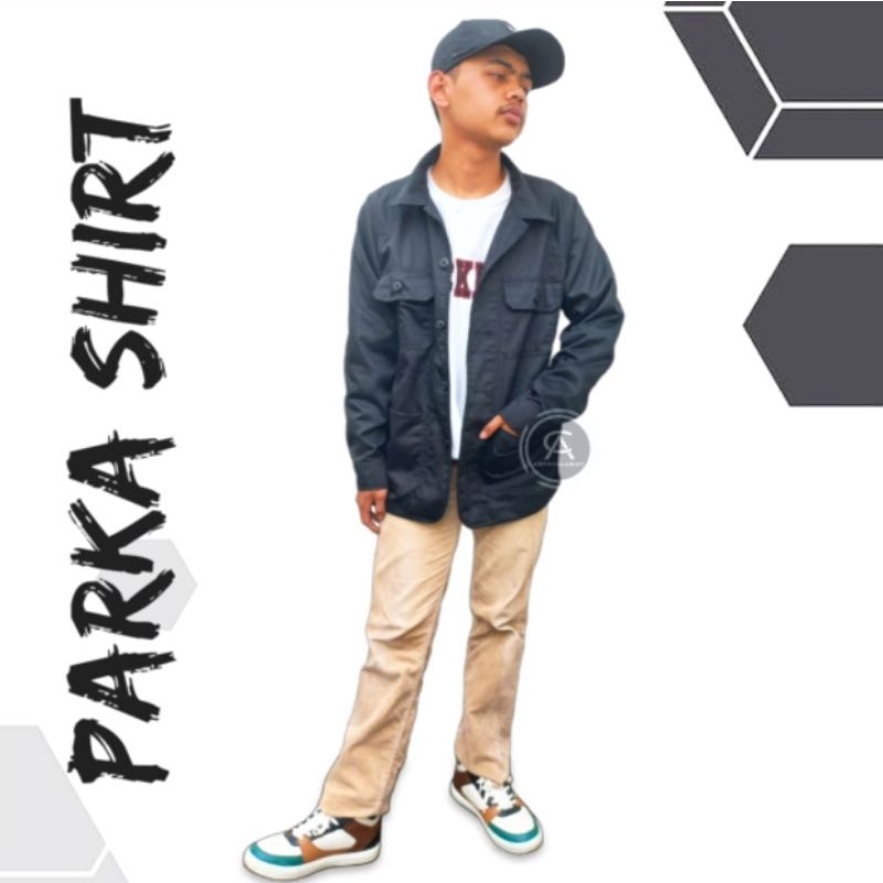 jaket semi parka / jacket fashion pria terlaris parka japan drill best seller