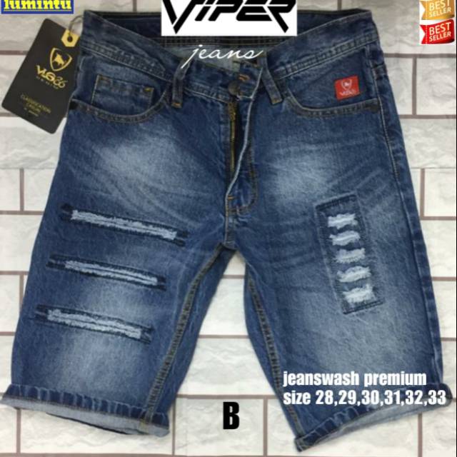 Celana jeans pendek Viper jeans