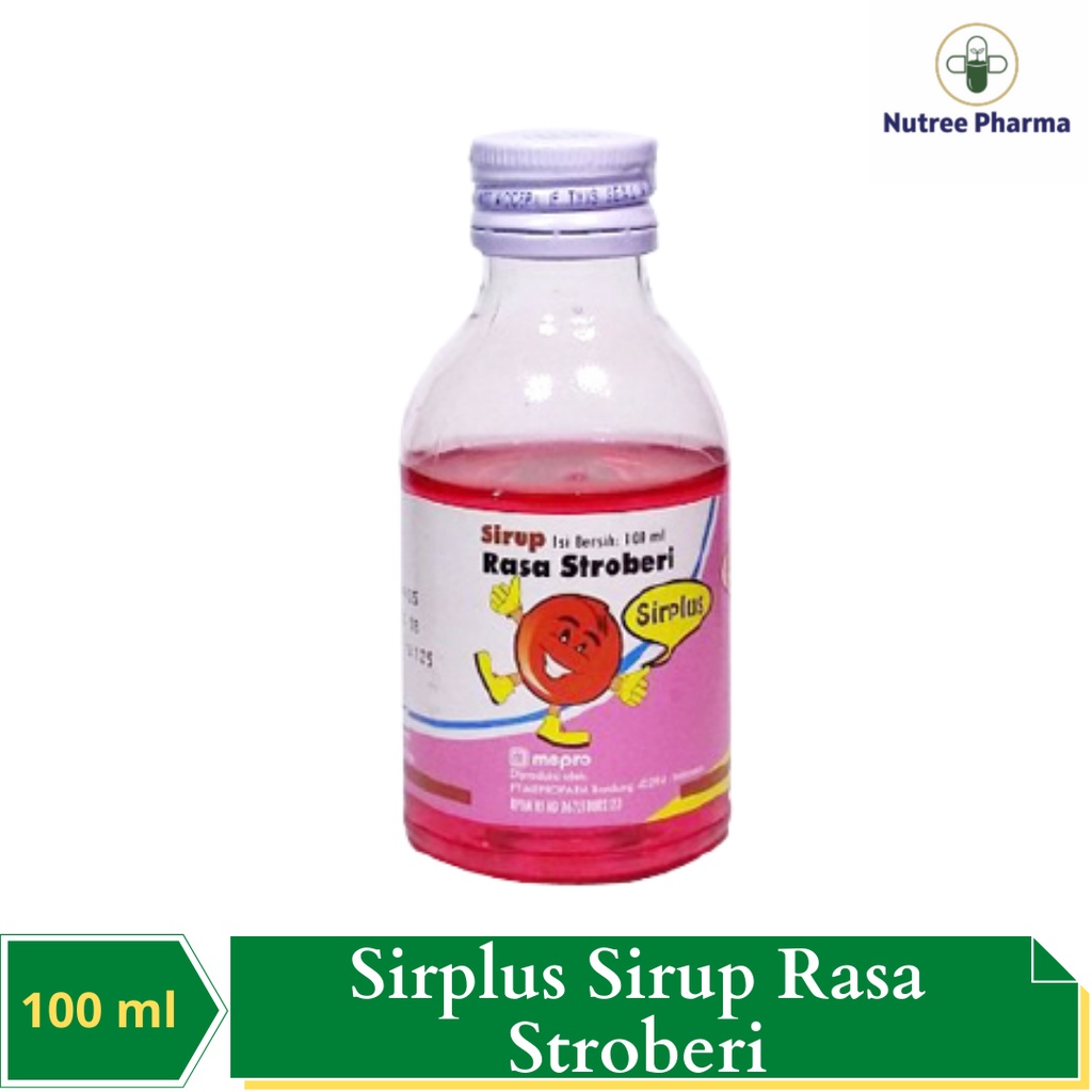 

Sirplus Sirup Rasa Stroberri 100 ml