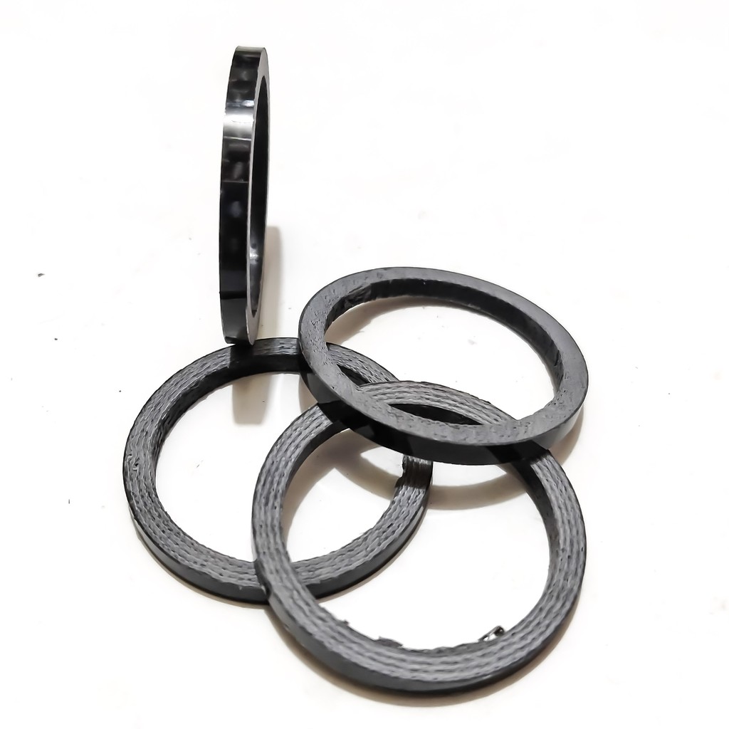 Ring Spacer Karbon Stem Sepeda Oversize 3 mm. Carbon Fiber Bike Headset Spacer Kit