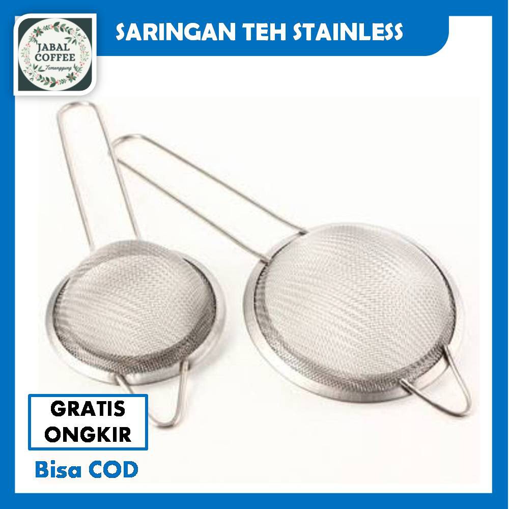 Saringan Teh Kecil Stainless Steel / Saringan Teh Stainless / Saringan Kopi Teh Tepung GulaJ80