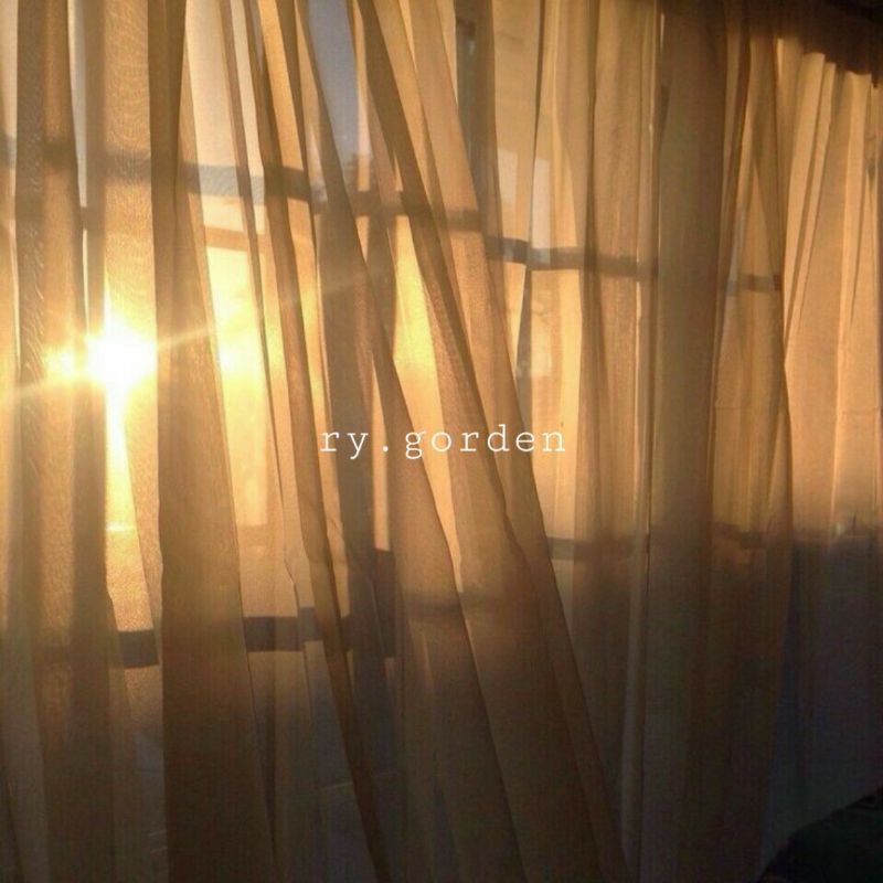 gorden jendela minimalis voil puring gorden korden tipis aesthetic