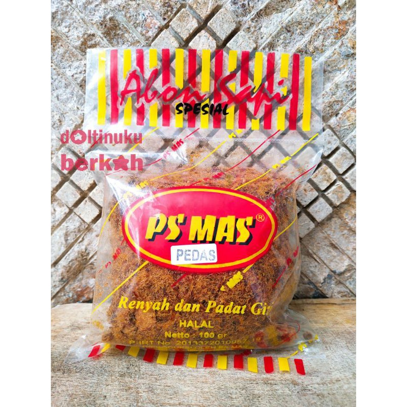 

ABON SAPI PS MAS RASA PEDAS 100 GRAM