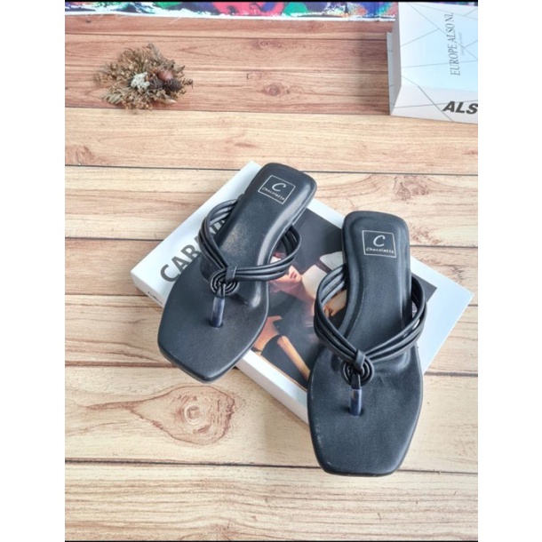 ABBUSHOES Sk 05 plat jepit keong marisa 1cm