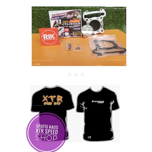 BLOK BORE UP MXKING JUPITER MX NEW OLD VIXION NVA NVL OLD R15V2 V1 MX KING XABRE 62mm CERAMIC XTR RA