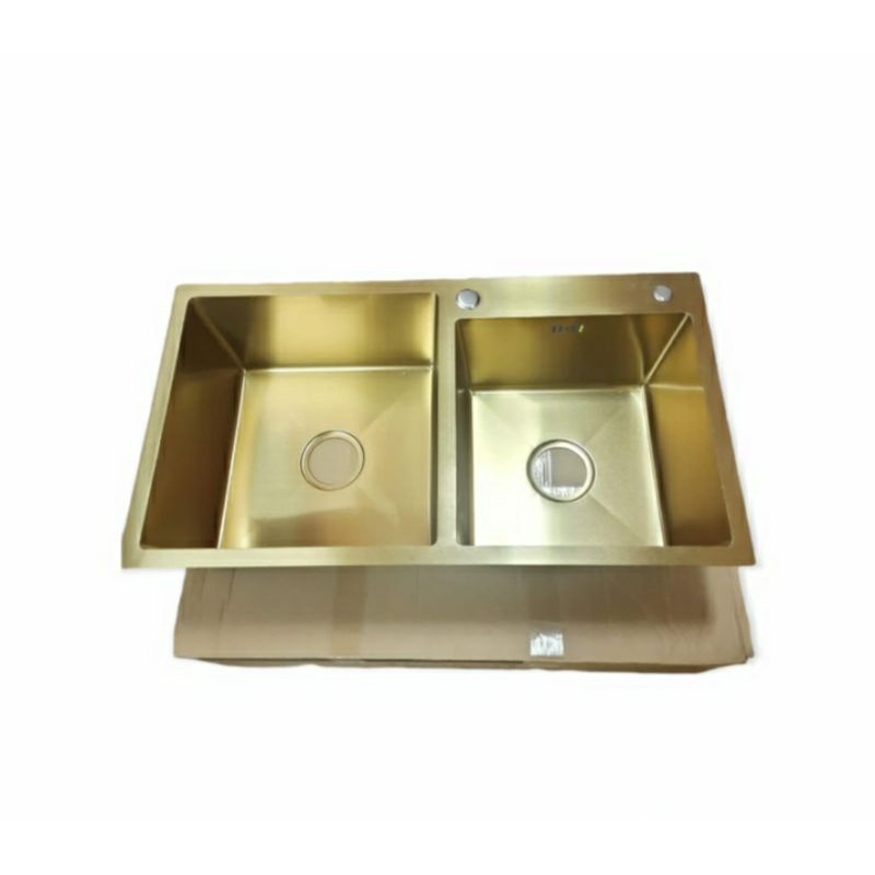 Kitchen Sink Gold 2 Lubang & Bak Cuci Piring 8245 Gold