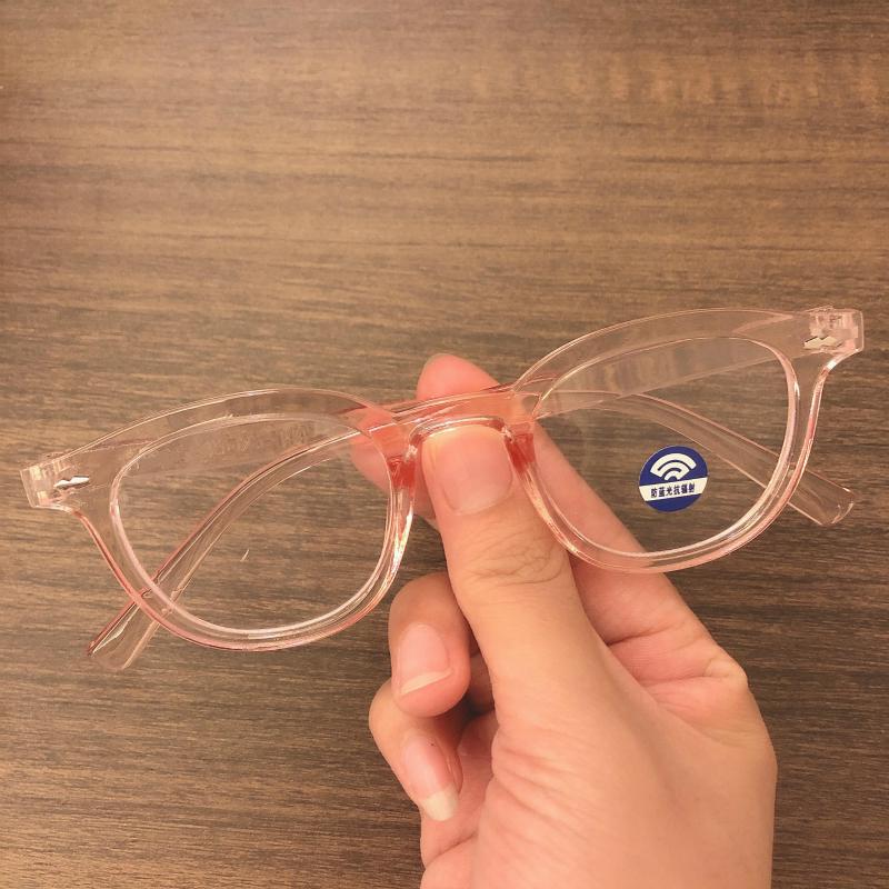 Korean fashion anti-blue light retro small round frame ins glasses