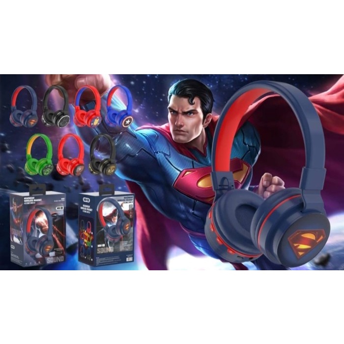 Headset Anak karakter superhero Headphone Karakter Superman