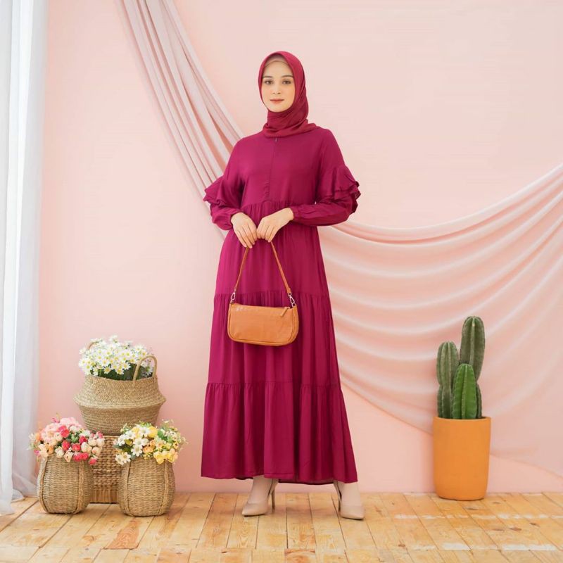 Raya Gamis Rayon Viscose / Gamis Rayon Polos