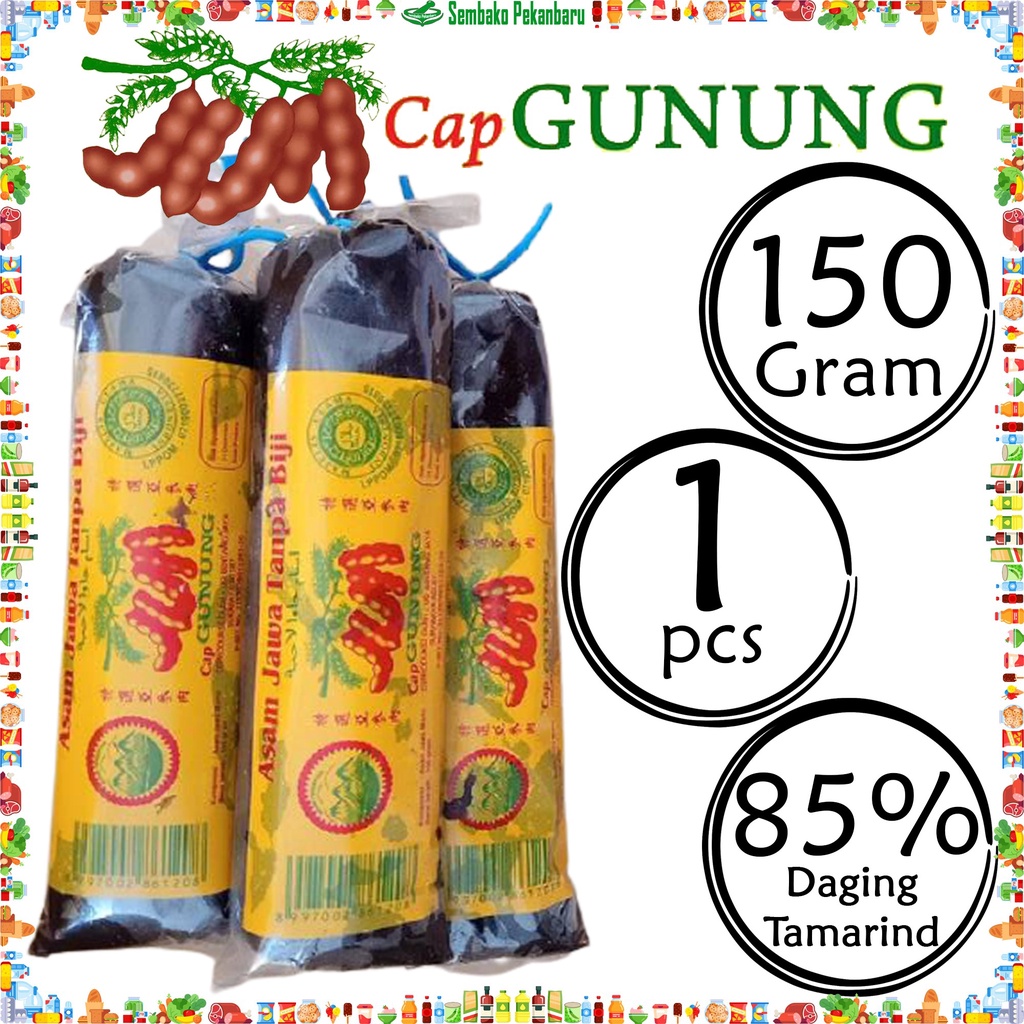 

Asam Jawa Daging Dodol 150gr Cap Gunung Tanpa Biji 150 gram