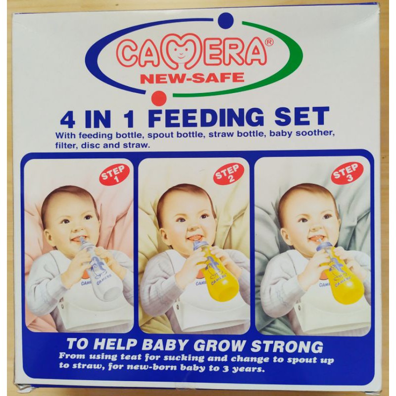 camera 4 in 1 feeding set botol bayi