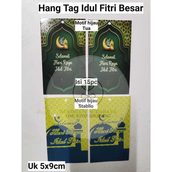 

Hang Tag Idul Fitri Polos / Gliter