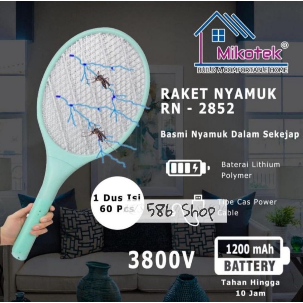 Raket Nyamuk Recharge/Raket Nyamuk Cas/RAKET NYAMUK 2in1 MultiFungsi