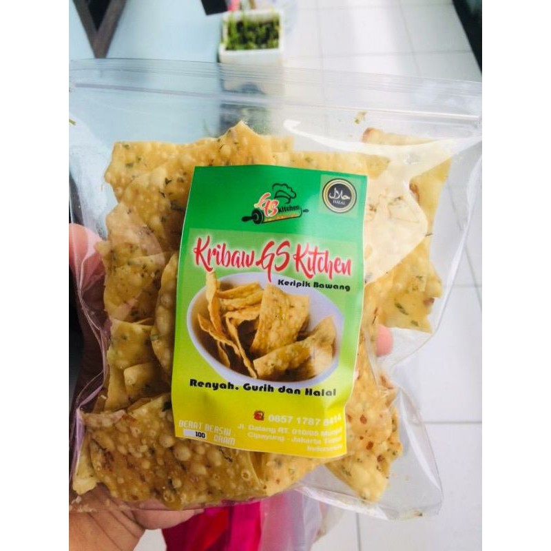 

Kripik bawang renyah 100 gr/kripik bawang murah/cemilan murah