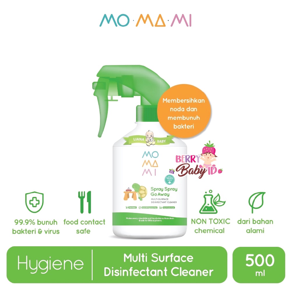 Momami Spray Spray Go Away Disinfectant Cleaner Disinfektan 500 ml Berry Mart