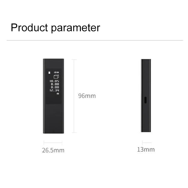 XIAOMI DUKA LS-5 - 40M Laser Rangefinder Meter - OLED Touch Screen - Meteran Laser Max 40M dari DUKA