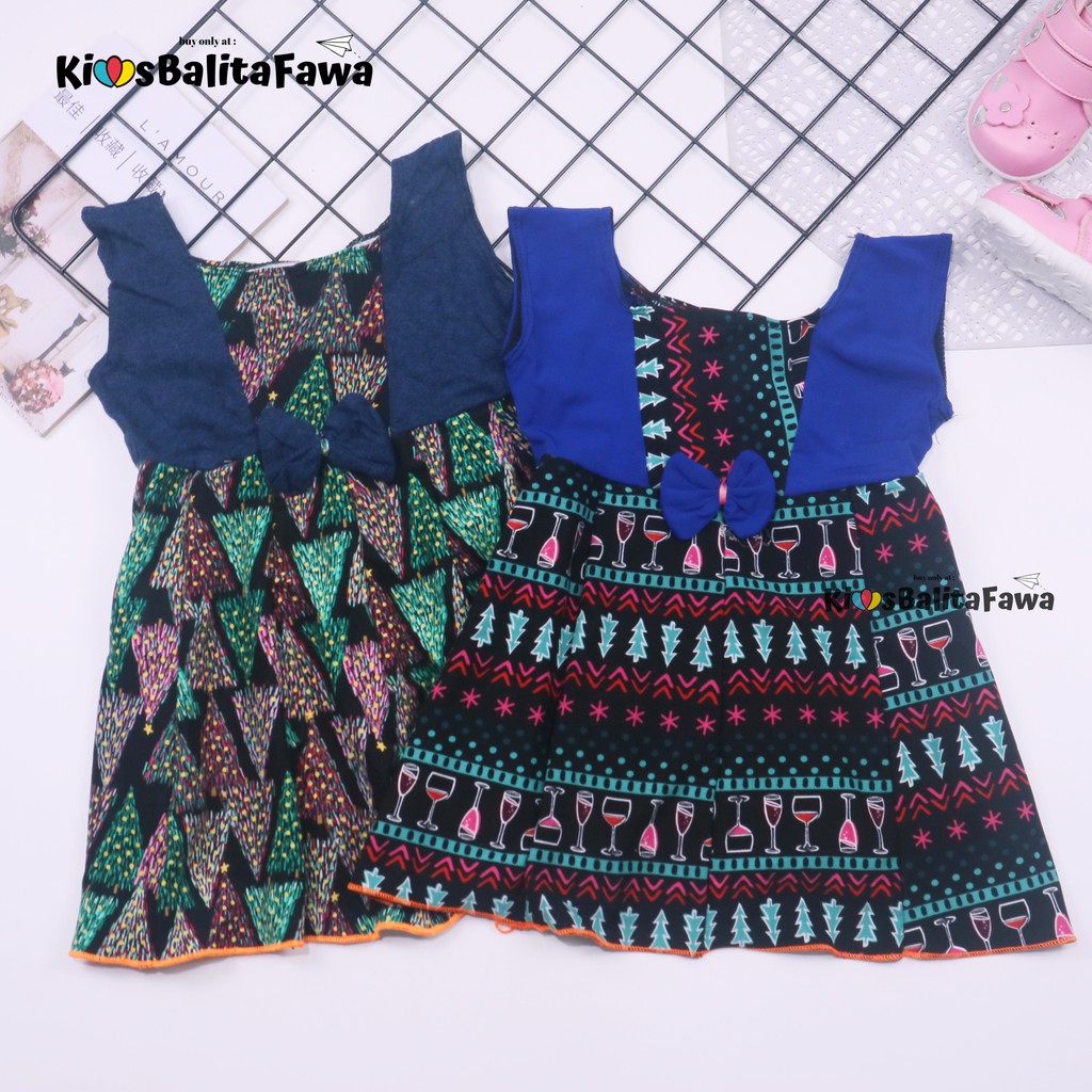 [NATAL] Dress Clairine size Bayi New Born - 12 Bulan / Dres Yukensi Baju Baby Murah Anak Perempuan