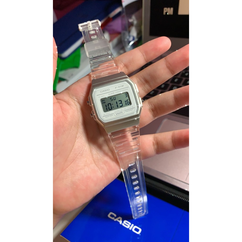 CASIO Original Digital F-91WS Series Jam Tangan Wanita - Resin