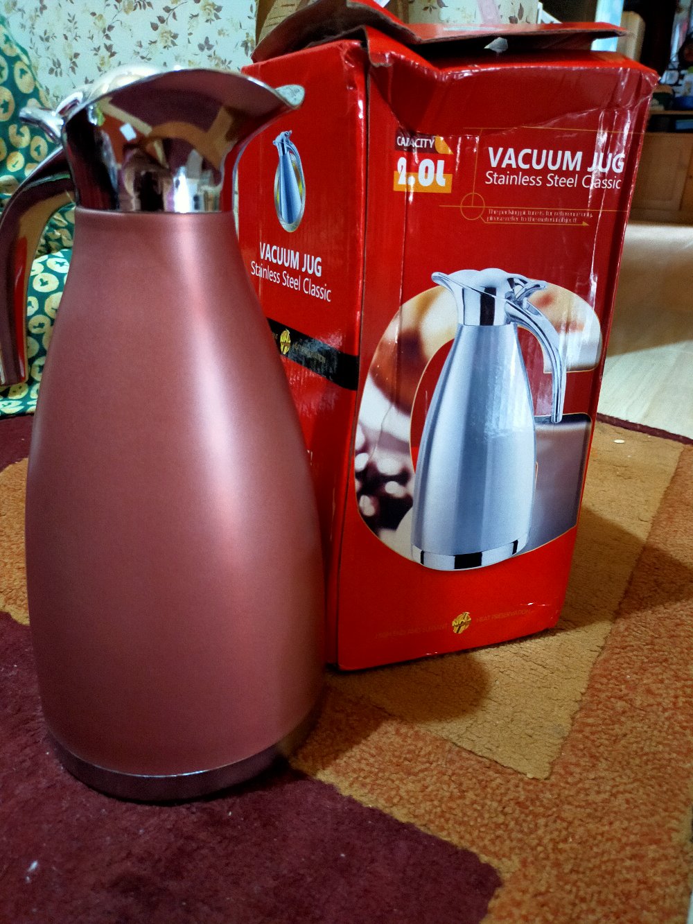 Teko Pinguin Stainless 2 Lt Heat Preservation 2000 Ml Termos Air Minum