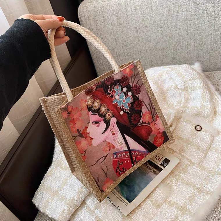 Tas Kanvas Jepang Tas Tangan/Tote Bag/Tas Motif Seni dan  Unik