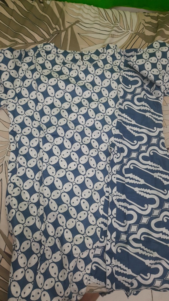 Tey-17 Batik Wanita Asj Sa Hrb026 Kenongo Kemeja Tosca Pendek