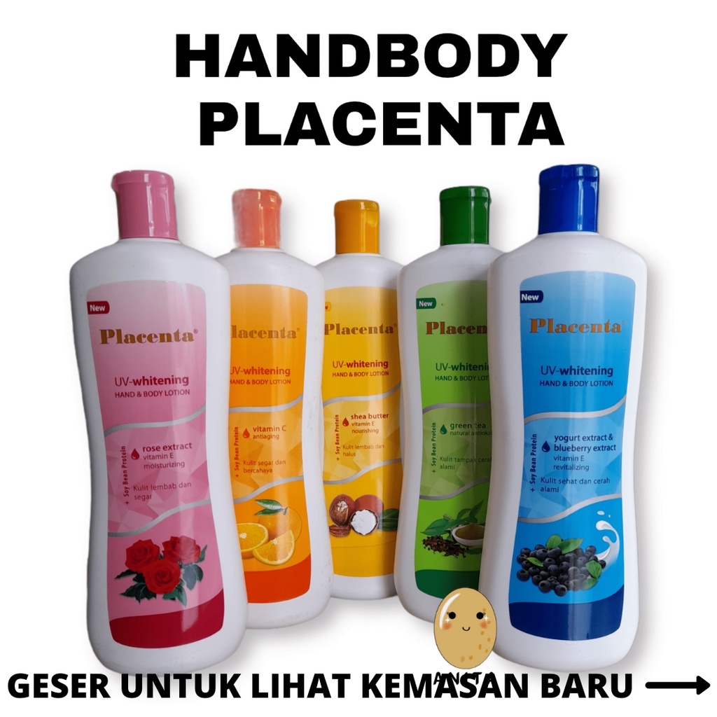 HAND BODY PLACENTA 500 ML, PLACENTA UV WHITENING HAND AND BODY LOTION