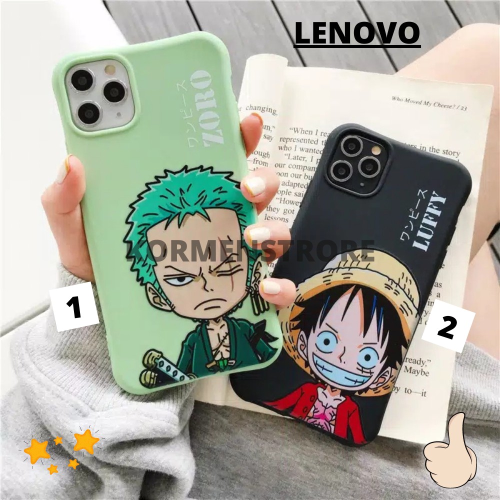 Softcase ONE PIECE LENOVO A1000 A2010 A6000 A6600 A7000 A7700 LENOVO K5 PLUS Casing Hp Animasi Anime