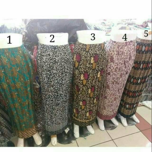 Rok plisket batik