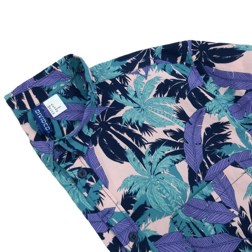 JOY SHADE Men Kemeja Pria Tangan Pendek Palm Tree Print / 0483299 by Divided