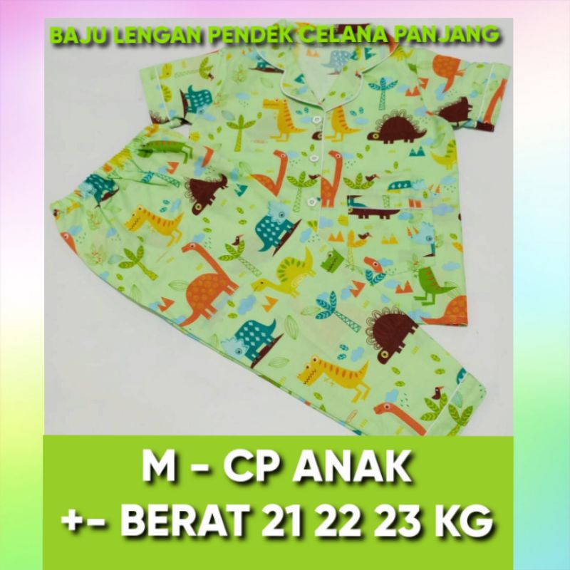 Piyama anak motif 1-10 tahun