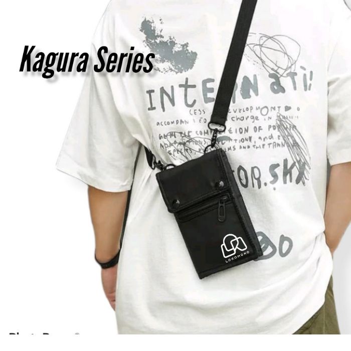 esstore19_Tas Selempang Pocket Tempat HP Pria Wanita Kagura Series by Lokomoko