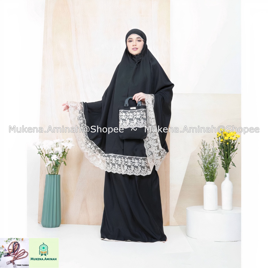 MUKENA DEWASA SELEENA ALMIRA SERIES RENDA MEWAH