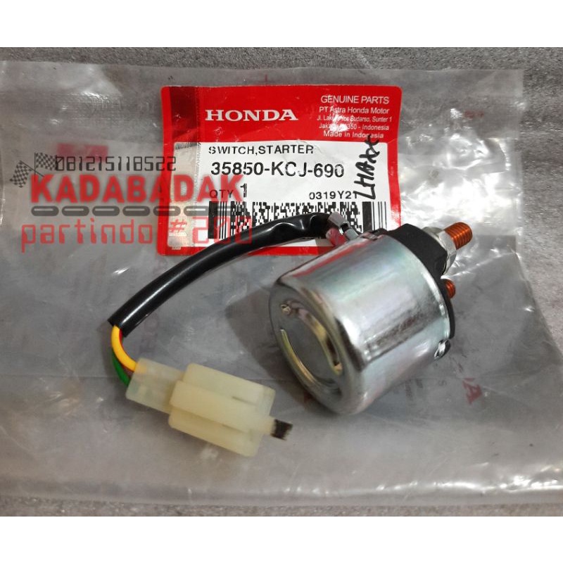 ORI KCJ Bendik Switch Starter Relay Stater Honda Tiger Lama Lawas Megapro Lama Original-1