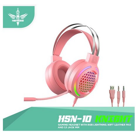 Headset gaming nyk nemesis knight Hs-n10 rgb / nyk hs n10 / nyk hs-n10 knight / nyk knight hsn-10