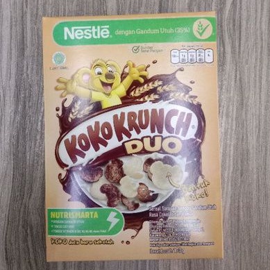 

Koko Krunch Duo Sereal Nestle Koko Krunch Duo cereal 170gr / box ( kecil ).