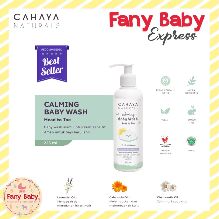 CAHAYA NATURALS CALMING BABY WASH HEAD TO TOE 225ML