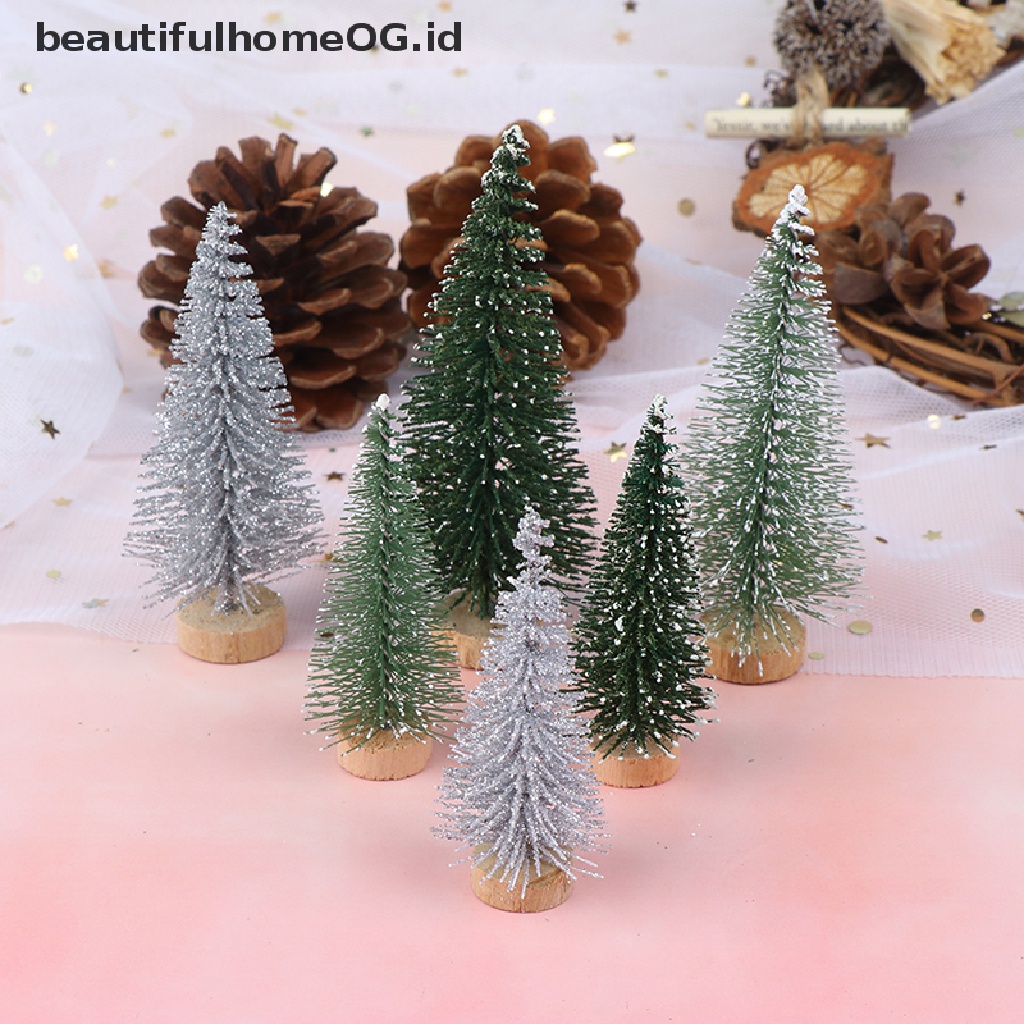 3pcs / set Pohon Natal Mini Untuk Dekorasi Meja