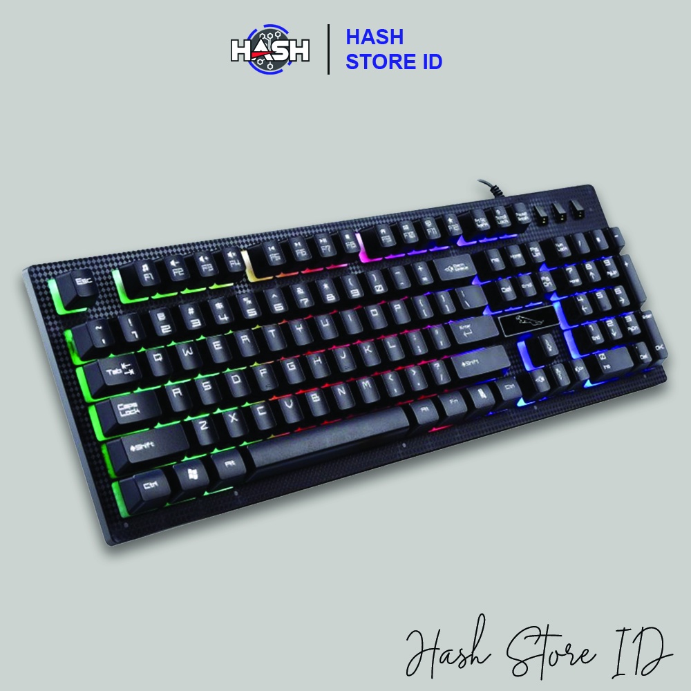 Keyboard Laptop Kabel Dengan Lampu RGB